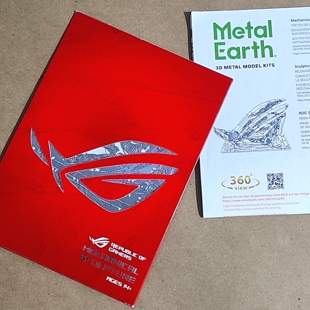 ROG ASUS 3D Metal Earth Sculpture Puzzle Collectable Mechanical